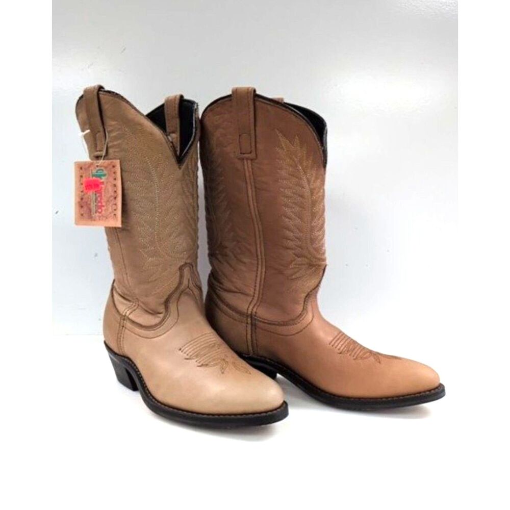 Laredo Abby Collection Women's Western Boots 51080 Size 7M Tan Cowhide Leather